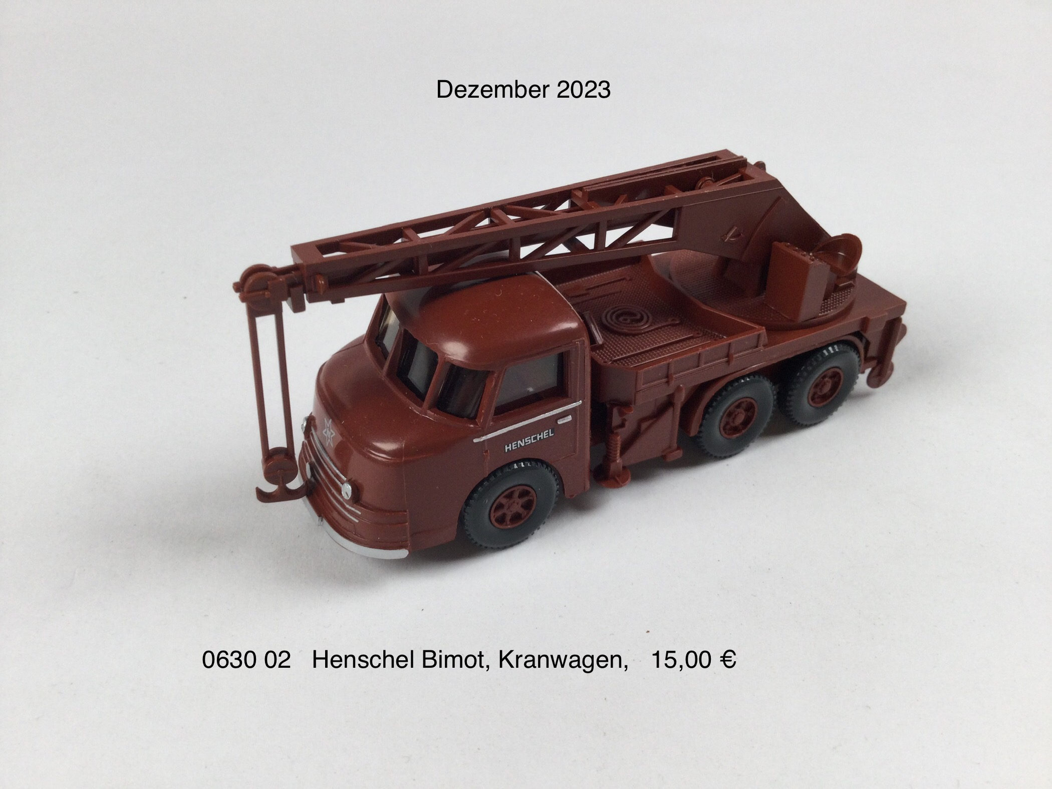 Kranwagen Henschel-Bimot "oxidrot"