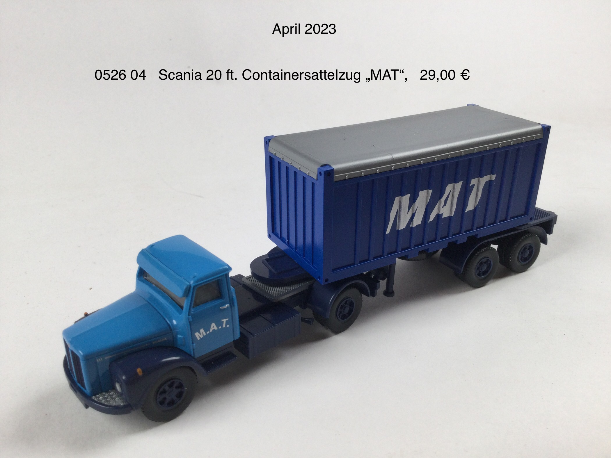 Scania 20ft. Containersattelzug "Mat"