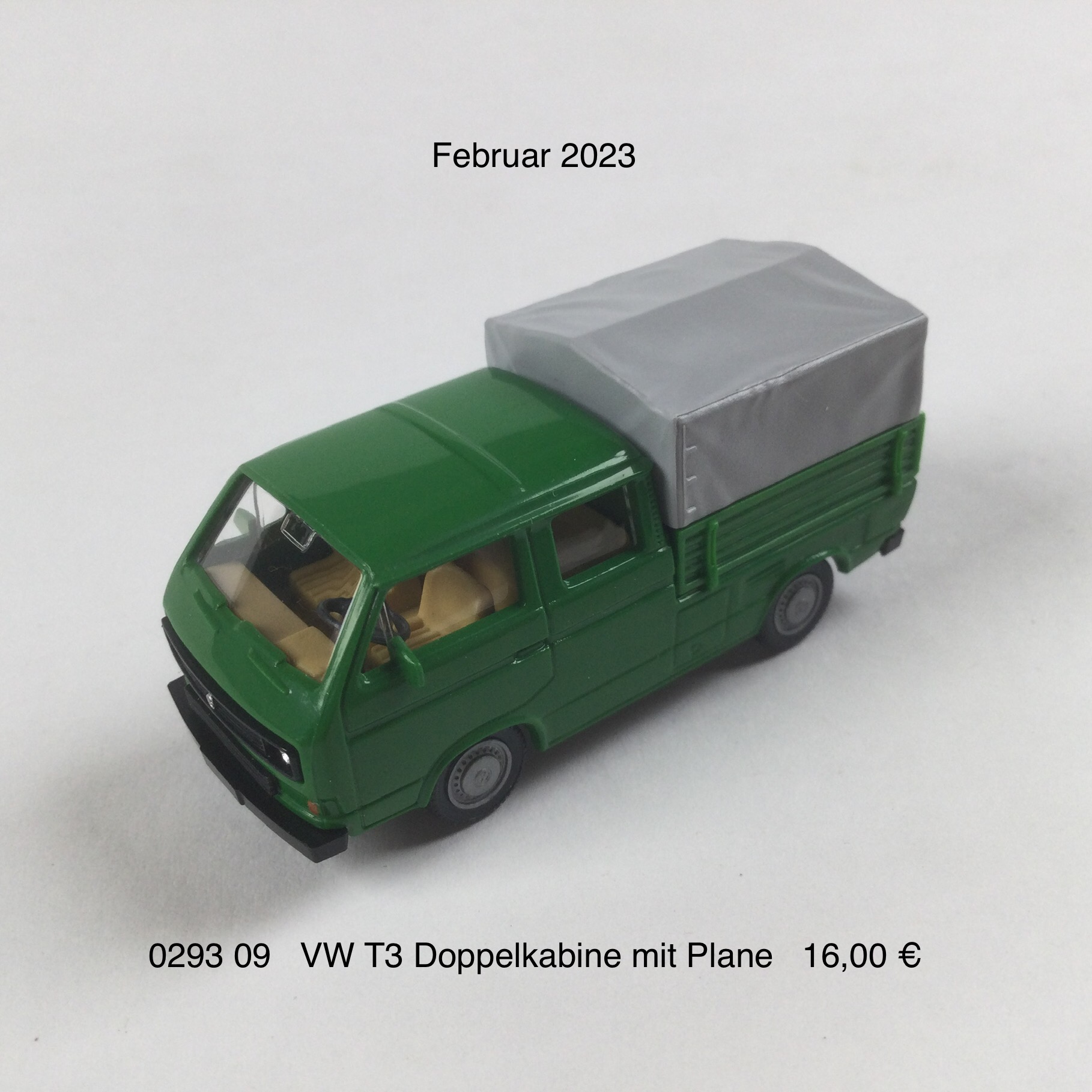 VW T3 Doppelkabine mit Plane "grasgrün"