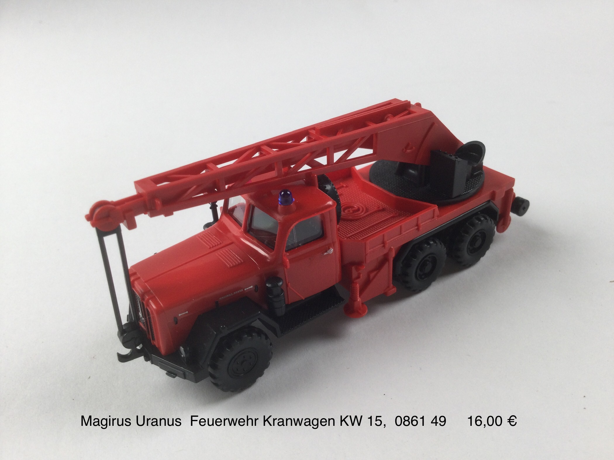 Magirus Uranus Feuerwehr Kranwagen KW 15