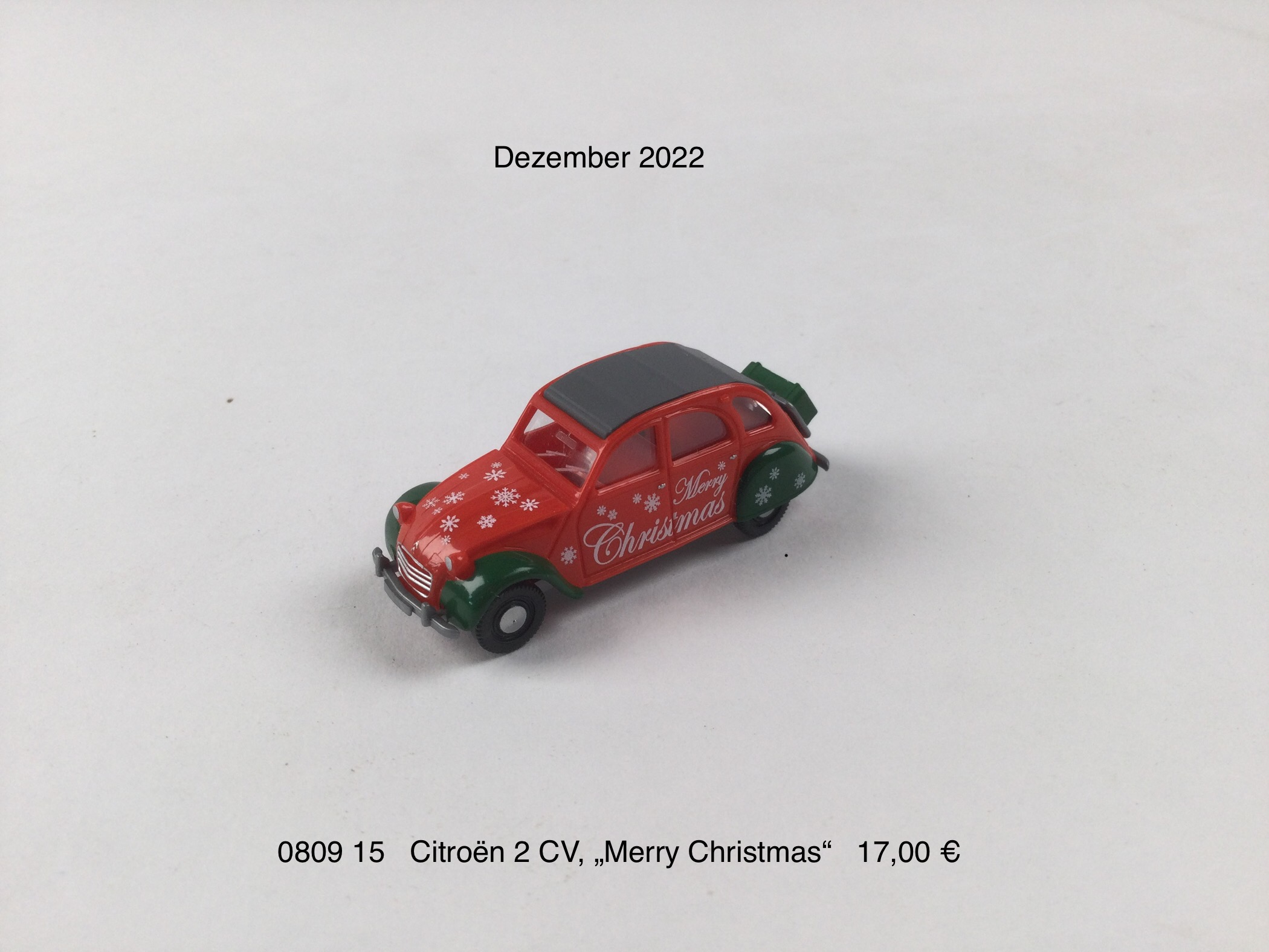 Citroen 2 CV "Merry Christmas"