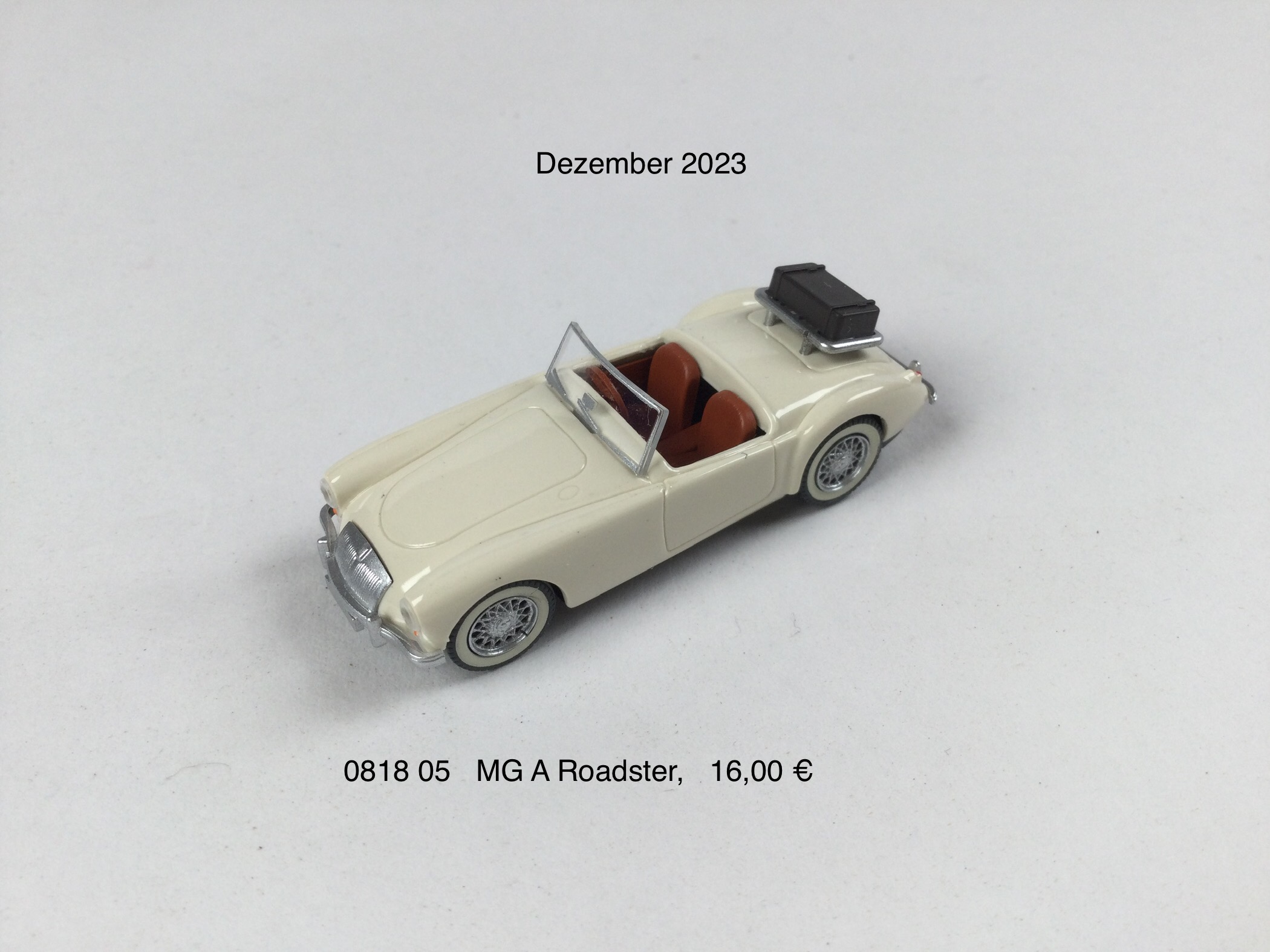 MG  A  Roadster "perlweiß"