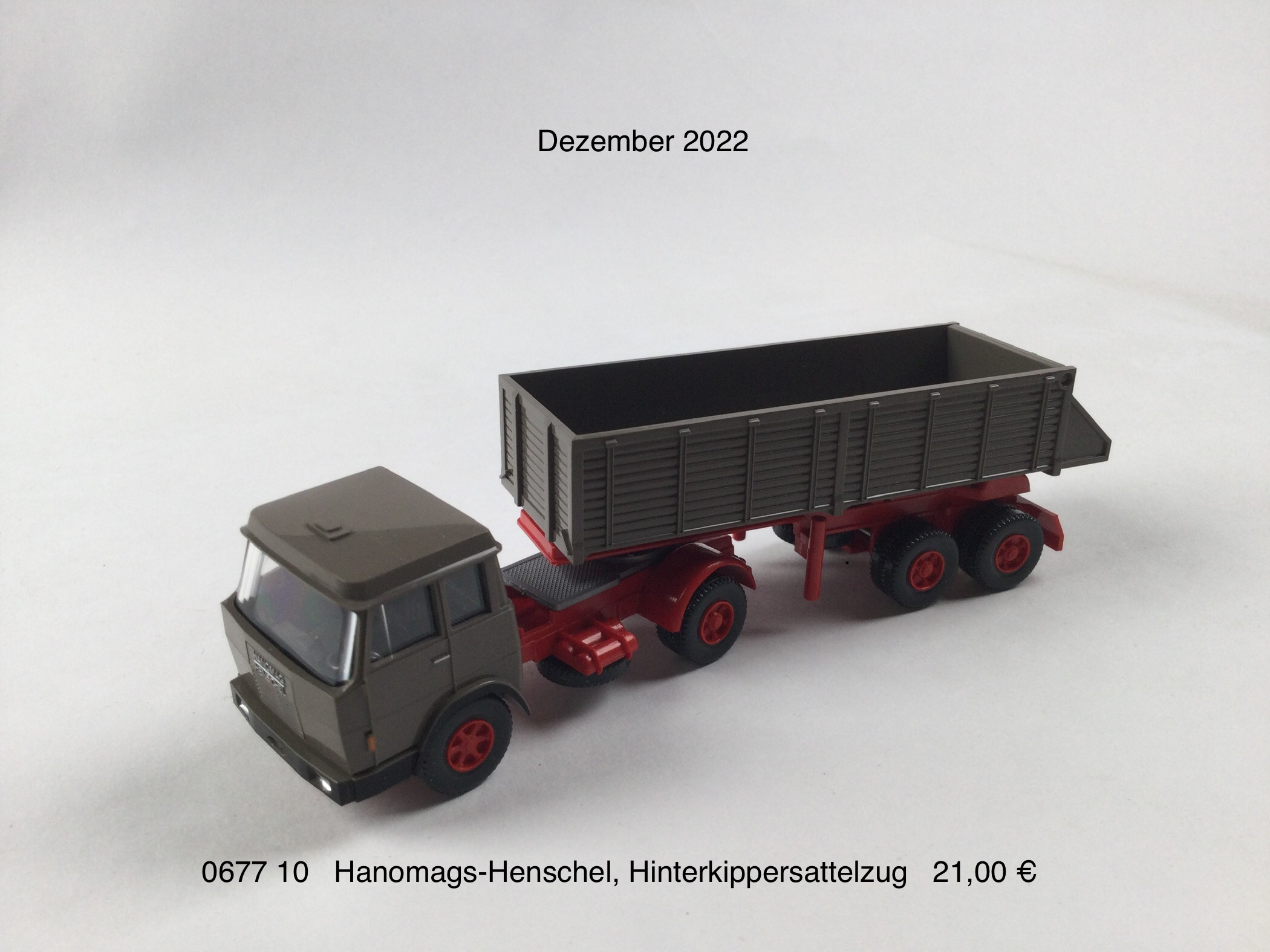 Hanomags-Henschel Hinterkippersattelzug